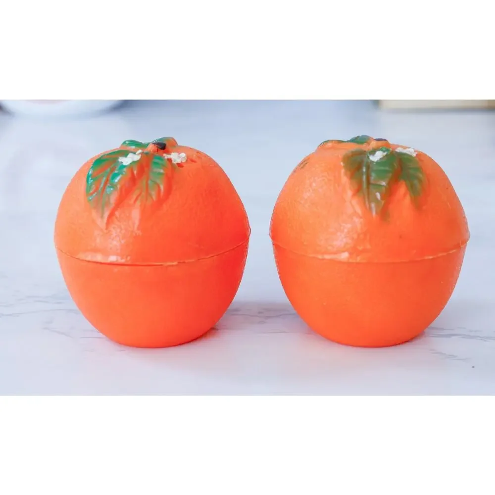 VTG Florida Orange in Crate Salt Pepper Shakers MCM Retro Cottagecore Farmhouse
